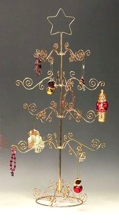 4 Tiered Tree<br> Wire Ornament Stand